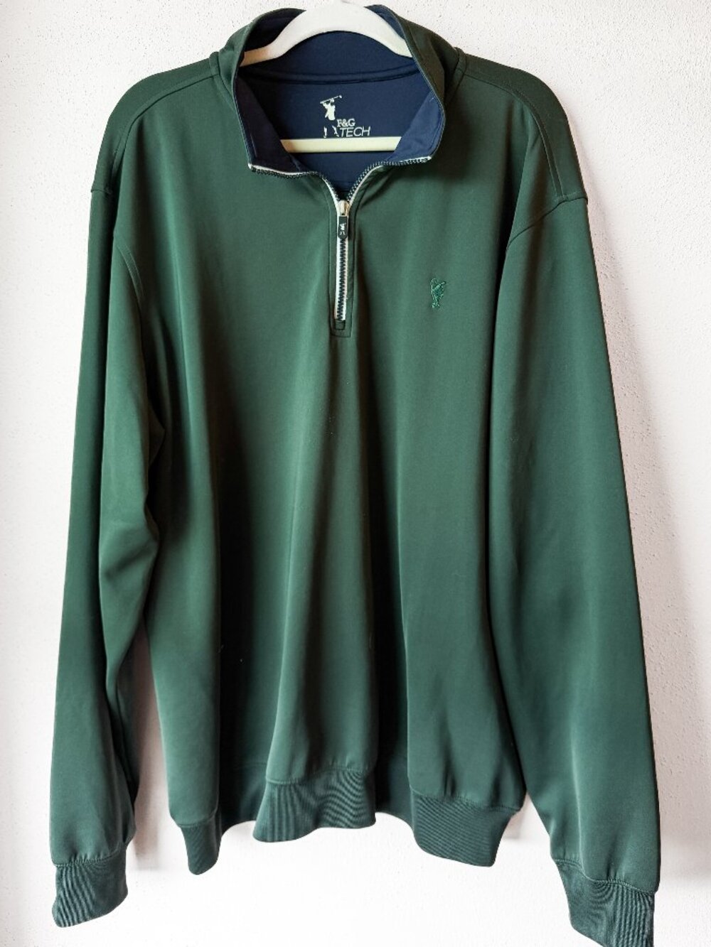 F&G Tech Golf Quarter Zip Pullover Sweatshirt Forest Green Size XXL